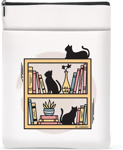 Book Lovers Gifts Book Sleeve, Bookish Book Club Gifts Book Covers for Paperbacks, Christmas Birthday Book Pouch Book Protector, Bookworm Librarian Gifts for Women Reader Soul Sister Book Accessories in Saudi Arabia