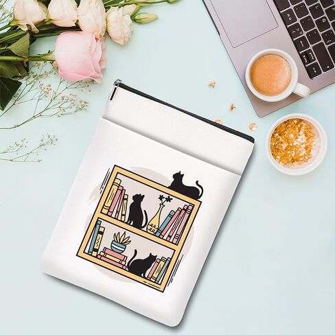 Book Lovers Gifts Book Sleeve, Bookish Book Club Gifts Book Covers for Paperbacks, Christmas Birthday Book Pouch Book Protector, Bookworm Librarian Gifts for Women Reader Soul Sister Book Accessories in Saudi Arabia