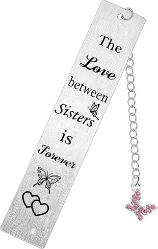 Sistersr Bookmark Gifts The Love Between Sisters is Forever Present إشارة مرجعية للأخوات عيد ميلاد عيد الميلاد هدية الحب لمحبي القراءة (الأخوات) in Saudi Arabia