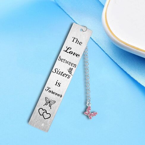 Sistersr Bookmark Gifts The Love Between Sisters is Forever Present إشارة مرجعية للأخوات عيد ميلاد عيد الميلاد هدية الحب لمحبي القراءة (الأخوات) in Saudi Arabia
