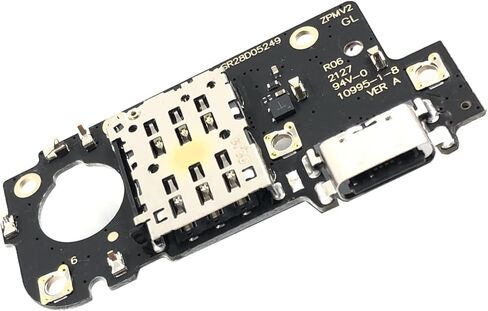 شاحن USB، منفذ شحن، قابس ميكروفون، ميكروفون PCD، كابل مرن للوحة استبدال متوافق مع Motorola Edge 5G UW (XT2141-1) in Saudi Arabia