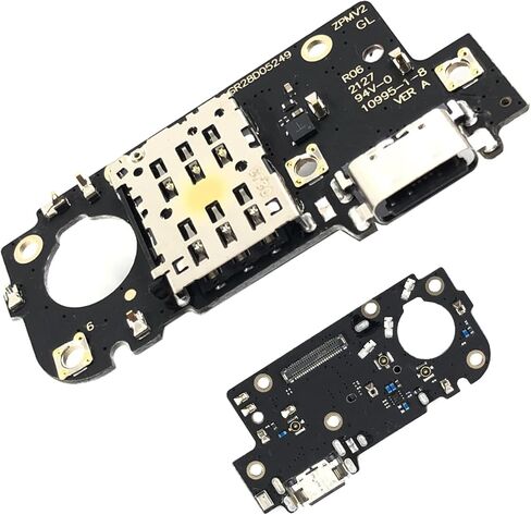 شاحن USB، منفذ شحن، قابس ميكروفون، ميكروفون PCD، كابل مرن للوحة استبدال متوافق مع Motorola Edge 5G UW (XT2141-1) in Saudi Arabia
