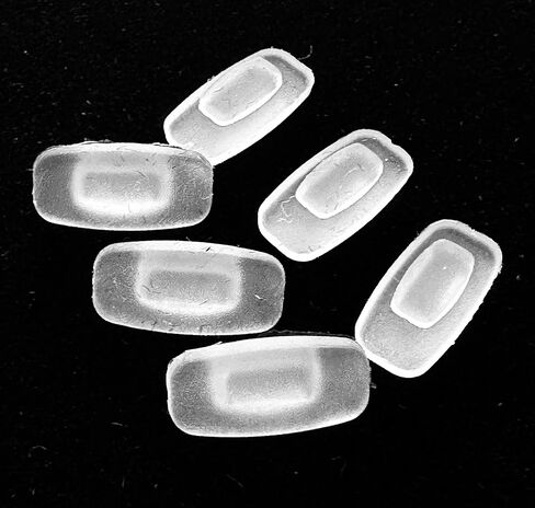 13mm Square Push-in Ultra-Soft Silicone Nose Pads for Permium Sunglasses and Eyeglass Brands Compatible with Costa, Maui Jim, RayBan and More (1 Pair) in Kuwait