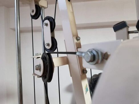 كابل بكرة اللياقة البدنية 118/157 / 197/236 بوصة، كابل بديل منسدل LAT سميك 6 مم لملحقات آلة كابل نظام البكرة، حبل سلك فولاذي مطلي بالبولي يوريثان مع كرة سدادة in Kuwait