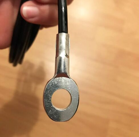 كابل بكرة اللياقة البدنية 118/157 / 197/236 بوصة، كابل بديل منسدل LAT سميك 6 مم لملحقات آلة كابل نظام البكرة، حبل سلك فولاذي مطلي بالبولي يوريثان مع كرة سدادة in Kuwait