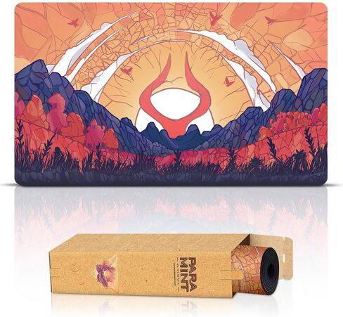 Swamp Mana Scenery, Stained Glass (Stitched) - MTG Playmat - Compatible with Magic The Gathering Playmat - Play MTG, YuGiOh, TCG - Original Play Mat Art Designs & Accessories in Saudi Arabia