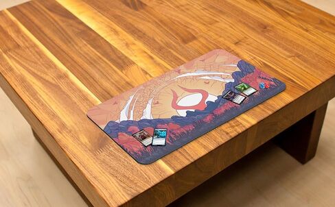 Swamp Mana Scenery, Stained Glass (Stitched) - MTG Playmat - Compatible with Magic The Gathering Playmat - Play MTG, YuGiOh, TCG - Original Play Mat Art Designs & Accessories in Saudi Arabia