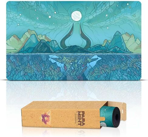 Swamp Mana Scenery, Stained Glass (Stitched) - MTG Playmat - Compatible with Magic The Gathering Playmat - Play MTG, YuGiOh, TCG - Original Play Mat Art Designs & Accessories in Saudi Arabia