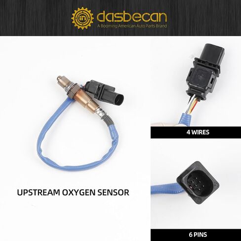 Dasbecan Upstream & Downstream Oxygen Sensor Compatible with 2012 2013 2014 Ford Focus 2.0L, 2014 2015 Ford Fusion 1.6LReplaces# 234-5113 234-4575 2Pcs O2 Sensors in Saudi Arabia
