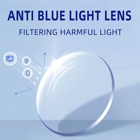 Blue Light Blocking Glasses Lightweight Computer Glasses Gaming/Phones Eyeglases for Women Men, Non-prescription in Saudi Arabia