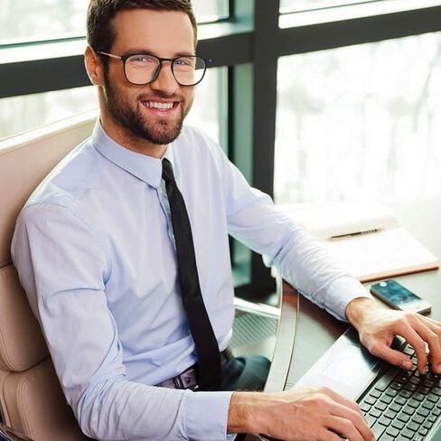 Blue Light Blocking Glasses Lightweight Computer Glasses Gaming/Phones Eyeglases for Women Men, Non-prescription in Saudi Arabia