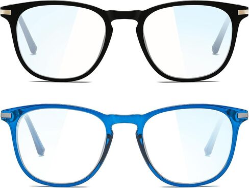 Blue Light Blocking Glasses Lightweight Computer Glasses Gaming/Phones Eyeglases for Women Men, Non-prescription in Saudi Arabia