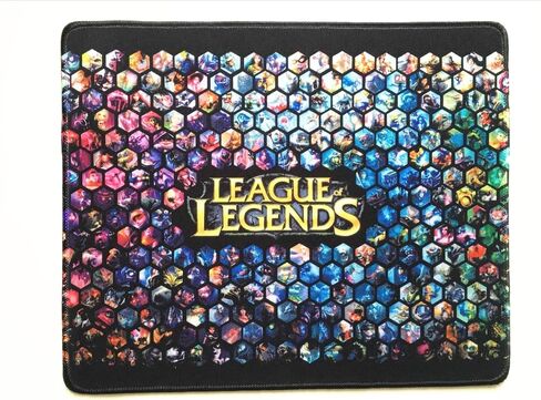Gaming Gamer LOL League Legend Huge All Hero Logo Mouse Pad High Sensitivity Waterproof Nonskid in Kuwait