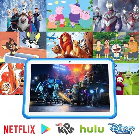 okulaku Kids Tablet 10.1 inch Android Toddler Tablet 32GB Tablet for Kids APP Preinstalled & Parent Control Kids Learning Tablet WiFi Camera YouTube Tablet for Boys Girls in Saudi Arabia