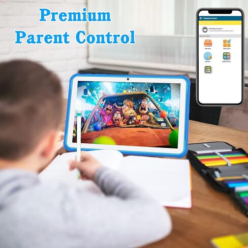 okulaku Kids Tablet 10.1 inch Android Toddler Tablet 32GB Tablet for Kids APP Preinstalled & Parent Control Kids Learning Tablet WiFi Camera YouTube Tablet for Boys Girls in Saudi Arabia