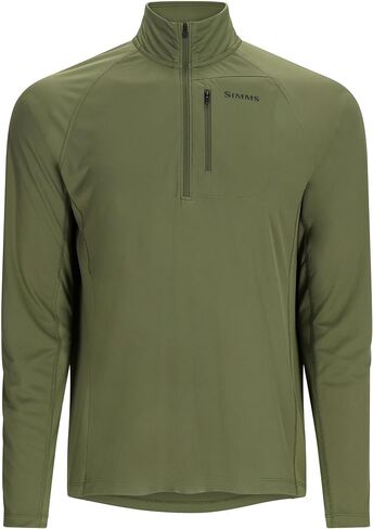 Simms Men's Challenger Solar Half-Zip - All-Season UPF 30+ Sun Protection, Quick-Drying for Fishing, Hiking & Casual Wear in Saudi Arabia