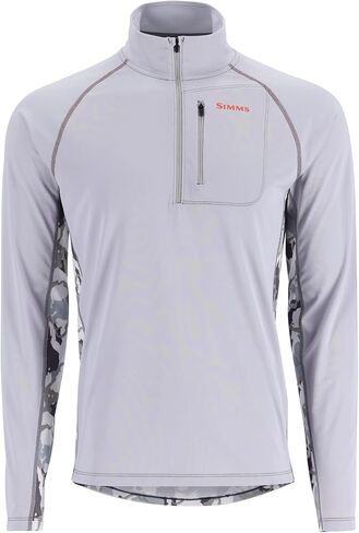 Simms Men's Challenger Solar Half-Zip - All-Season UPF 30+ Sun Protection, Quick-Drying for Fishing, Hiking & Casual Wear in Saudi Arabia