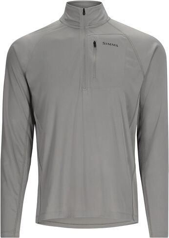 Simms Men's Challenger Solar Half-Zip - All-Season UPF 30+ Sun Protection, Quick-Drying for Fishing, Hiking & Casual Wear in Saudi Arabia