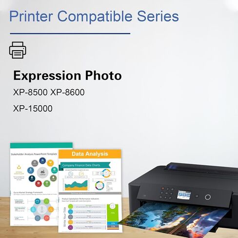 خراطيش حبر معاد تصنيعها 312XL 314XL (عبوة من 6 قطع) - بديل متوافق مع SFL لخرطوشة حبر Epson 312XL 314XL مع طابعة Expression Photo XP-8500 XP-8600 XP-15000 in Saudi Arabia