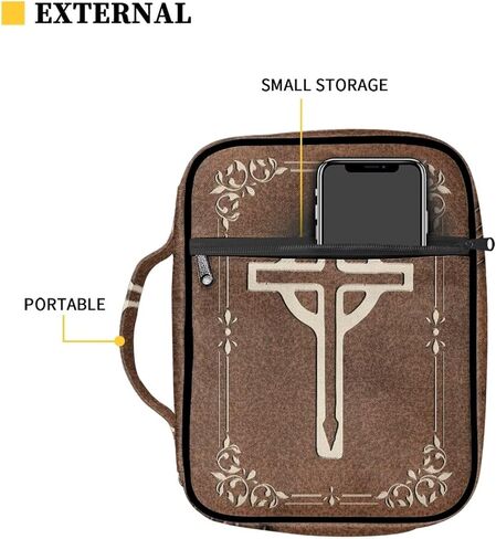 Red Ladybug Bible Cover for Women Girls Bible Case Polyester Bible Book Carrying Case Tote Handle Bag for Bible Study/Daily Use in Saudi Arabia