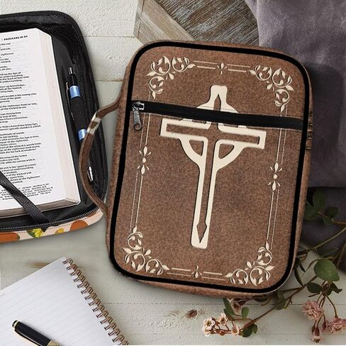 Red Ladybug Bible Cover for Women Girls Bible Case Polyester Bible Book Carrying Case Tote Handle Bag for Bible Study/Daily Use in Saudi Arabia