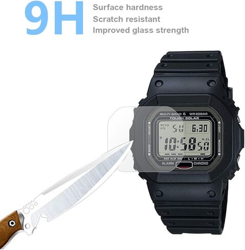 Compatible for Casio GMW-B5000 Tempered Glass Screen Protector (3 Pack) Compatible for G-Shock GW-5000 Series Protector in Saudi Arabia