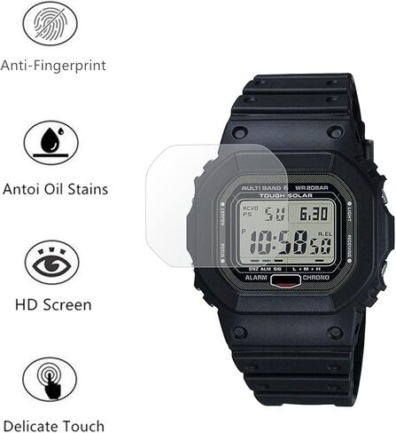 Compatible for Casio GMW-B5000 Tempered Glass Screen Protector (3 Pack) Compatible for G-Shock GW-5000 Series Protector in Saudi Arabia