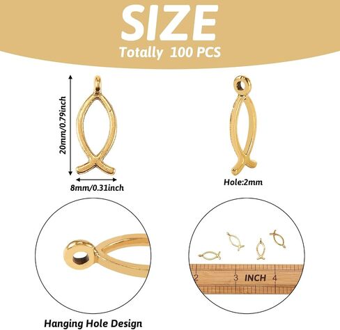 Craftdady Golden Elephant Lucky Pendants - Antique Gold Jesus Fish Vintage Buddhist Leaf Evil Eye Dangle Necklace Earring Charms for DIY Craft Jewelry Making in Saudi Arabia