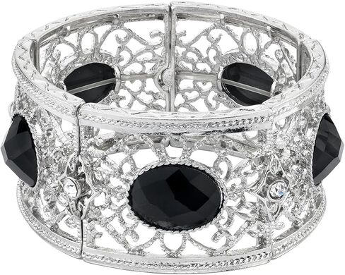 مجوهرات 1928 "مجوهرات تخريمية" سوار قابل للتمدد بيضاوي الشكل in Kuwait