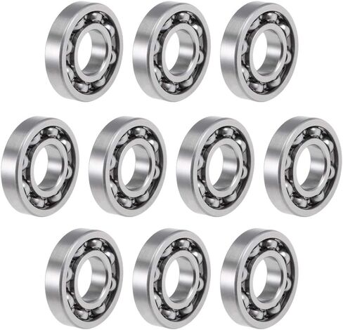 uxcell R6 Deep Groove Ball Bearing 3/8-inchx7/8-inchx7/32-inch Open Type Z2 Lever Bearings 10pcs in Saudi Arabia