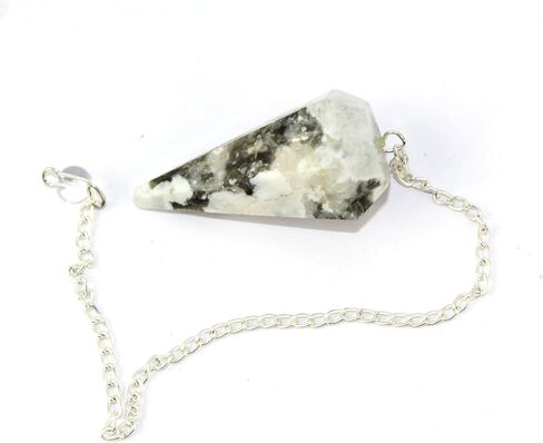 طائرة قوس قزح Moonstone مخروط البندول حجر العقيق شفاء كريستال داوسينغ ألتر ويكا التأمل موازنة هدية البندول in Saudi Arabia