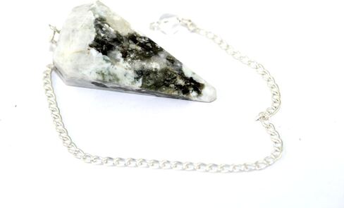 طائرة قوس قزح Moonstone مخروط البندول حجر العقيق شفاء كريستال داوسينغ ألتر ويكا التأمل موازنة هدية البندول in Saudi Arabia