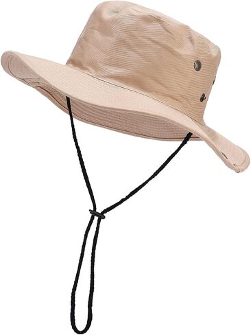Sun Hats for Women Men Brim Up Down Cowboy Hat Windproof Fishing Cap Packable Summer Beach Bucket Hat in Saudi Arabia
