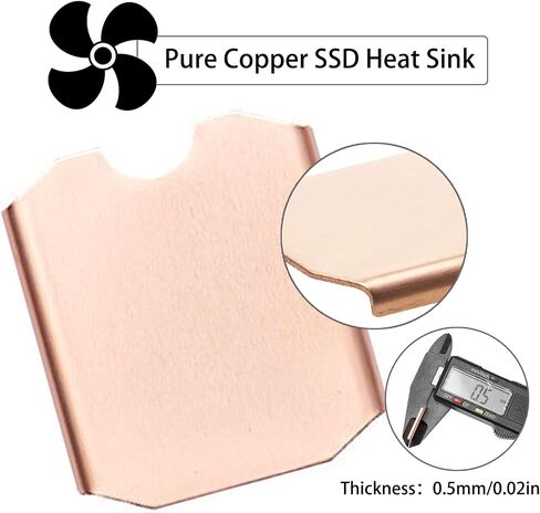 Steam Deck SSD Heatsink Thermal Pad: Haojiaho M.2 2230 NVME SSD Copper Heat Sink with Cooling Thermal Pads for Steam Deck 2230 SSD, SabrentRocket 2230, Rog Ally ssd, Back Cover Opening Tools in Saudi Arabia