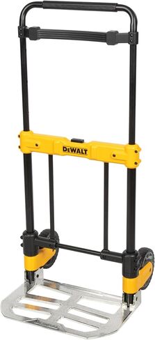شاحنة يدوية قابلة للطي وعربة متحركة من DEWALT، عربة خدمات بسعة 420 رطل، إطار فولاذي شديد التحمل، مقبض تلسكوبي، عجلات مسطحة مقاس 7 بوصة in Saudi Arabia