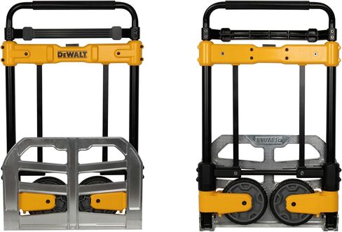 شاحنة يدوية قابلة للطي وعربة متحركة من DEWALT، عربة خدمات بسعة 420 رطل، إطار فولاذي شديد التحمل، مقبض تلسكوبي، عجلات مسطحة مقاس 7 بوصة in Saudi Arabia
