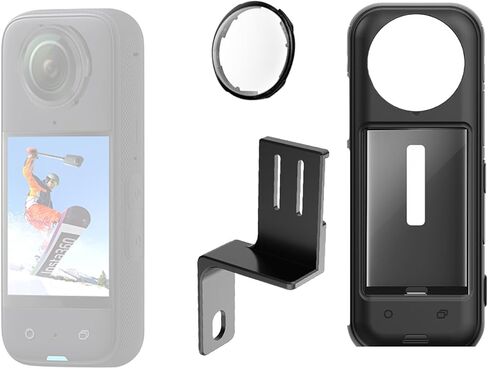 XBERSTAR Camera Protective Accessories Kit for Insta 360 X4 Include Silicone Protective Cover/Screen Protectors/Camera Case Lens Guard (Microphone Expansion Set) in Saudi Arabia