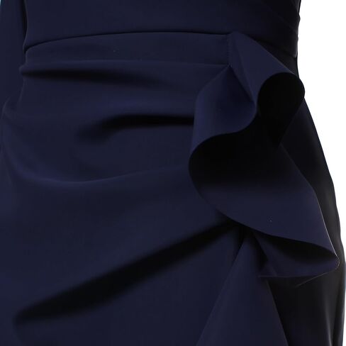 Alex Evenings Women's Slimming Long ¾ Sleeve Side-Ruched Dress-Elegant Compression Fabrication for a Flattering Fit in Saudi Arabia