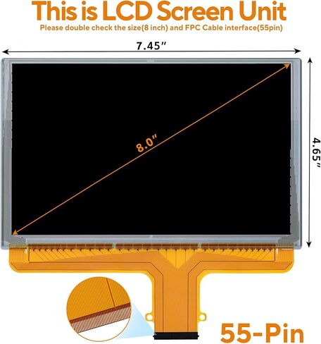8 "LCD تعمل باللمس استبدال ل 2015-2018 شيفروليه سوبربان سيلفرادو تاهو جي إم سي يوكون سييرا أكاديا استبدال DJ080PA-01A in Kuwait