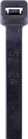 SecuriTie CT4-18100UVB Cable Ties, 4 Inch., 18 Lbs. Tensile Strength, Wire & Cord Management / Industrial / Household Use, Nylon Zip Tie, 100 Pk, UV Black in Saudi Arabia