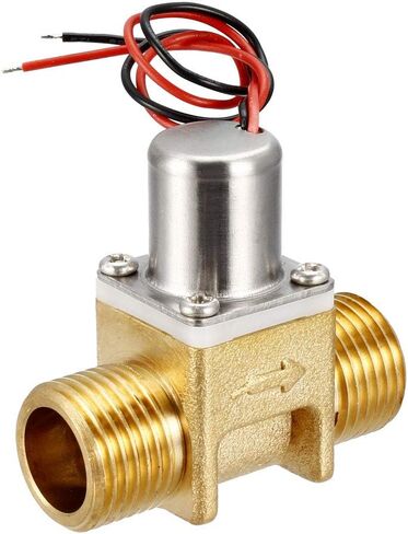 صمام الملف اللولبي النبضي من uxcell G1/2 DC3.6V صمامات خيط ذكر نحاسية مع فلتر in Saudi Arabia