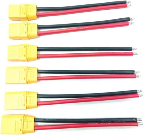 3 أزواج 6 قطعة عالية التيار أمبير شحن RC شاحن بطارية XT90 XT 90 التوصيل مع غطاء ذكر موصل سالب سلك أسلاك التوصيل المصنوعة 12awg 100 مللي متر in Kuwait