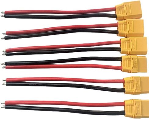 3 أزواج 6 قطعة عالية التيار أمبير شحن RC شاحن بطارية XT90 XT 90 التوصيل مع غطاء ذكر موصل سالب سلك أسلاك التوصيل المصنوعة 12awg 100 مللي متر in Kuwait