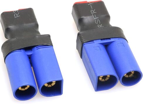 DGZZI No Wires Connector 2PCS EC3 Male to Female T-Plug Adapter for RC FPV Vehicle Power Wire Lipo Battery in Saudi Arabia