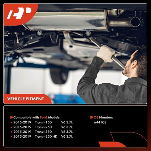 A-Premium Front Catalytic Converter Direct-Fit Compatible with Ford Transit-150 2015-2019, Transit-250 2015-2019, Transit-350 2015-2019, Transit-350 HD 2015-2019, 3.7L, EPA Compliant in Saudi Arabia