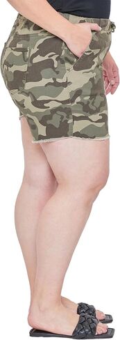 Royalty For Me Womens Women's Plus Size High Rise Elastic Waist Shorts in Saudi Arabia