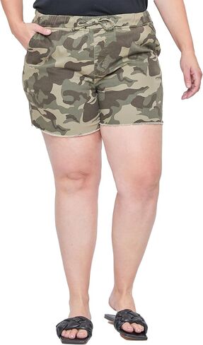 Royalty For Me Womens Women's Plus Size High Rise Elastic Waist Shorts in Saudi Arabia