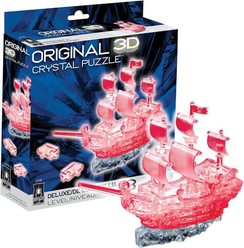 كن في حيرة | لغز كريستال أصلي ثلاثي الأبعاد فاخر من سفينة القراصنة، للأعمار من 12 عامًا فما فوق in Kuwait