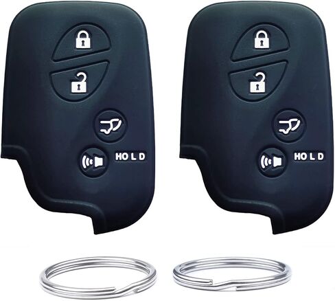 حافظة غطاء مفتاح فوب من السيليكون مناسبة لكزس RX350 ES350 IS250 GX460 LX570 IS350 GS430 GS300 GS450h is-C is-F. رقم الجزء: HYQ14AEM HYQ14ACX (أحمر + أزرق) in Kuwait