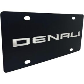 Eurosport Daytona - متوافق مع 2019-2024 GMC Denali على لوحة ترخيص من الفولاذ الكربوني مع نص عاكس